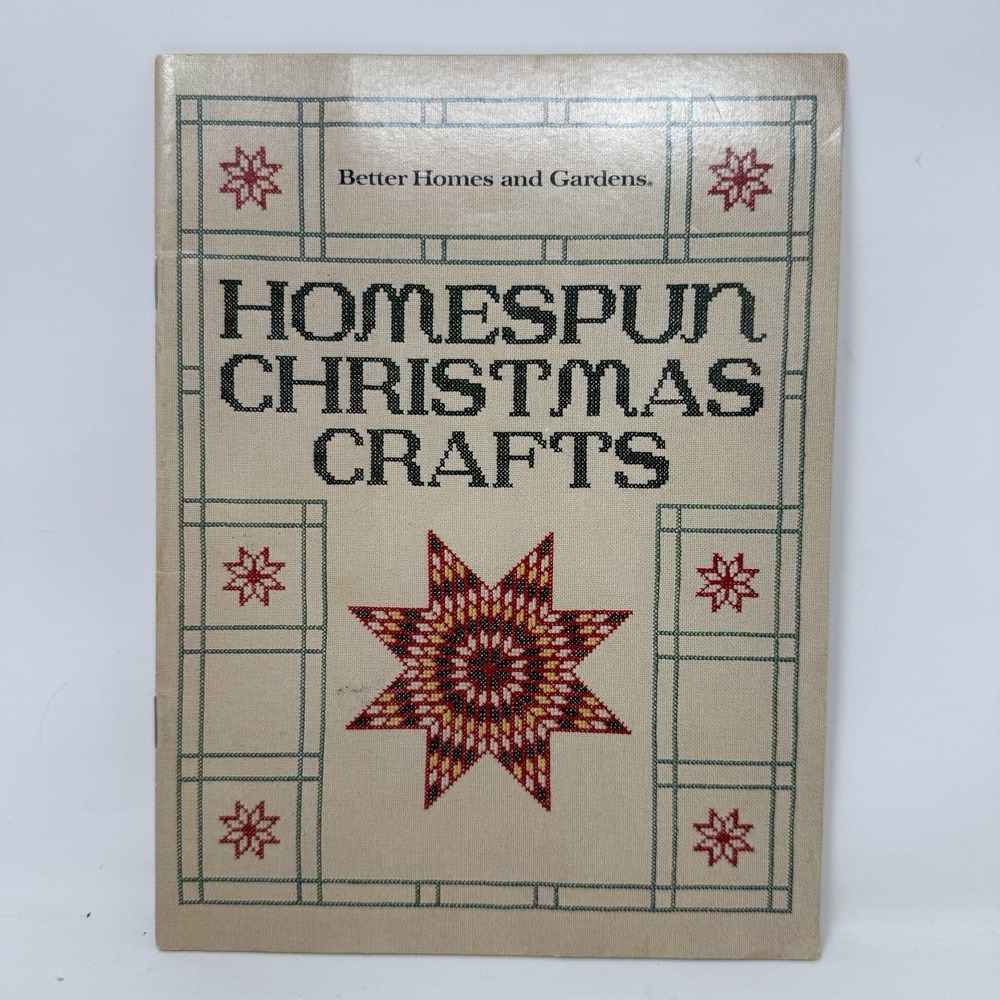Better Homes And Gardens Homespun Christmas Crafts Cross Stitch Sewing Crafts